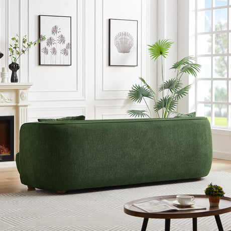 Stanmer Green Luxury Fabric Linen Sofa from Ashcroft Furniture - Luna Furniture