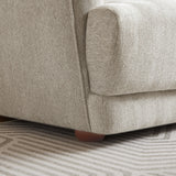 Stanmer Living Room Luxury Fabric Linen Couch in Cream from Ashcroft Furniture - Luna Furniture