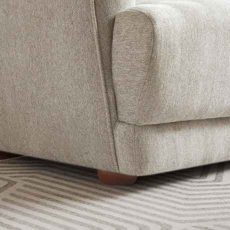 Stanmer Cream Luxury Fabric Linen Sofa from Ashcroft Furniture - Luna Furniture