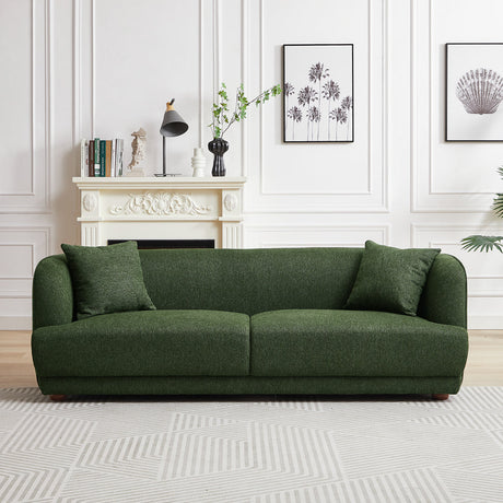 Stanmer Green Luxury Fabric Linen Sofa from Ashcroft Furniture - Luna Furniture