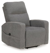 Starganza Gray Power Lift Recliner from Ashley - Luna Furniture