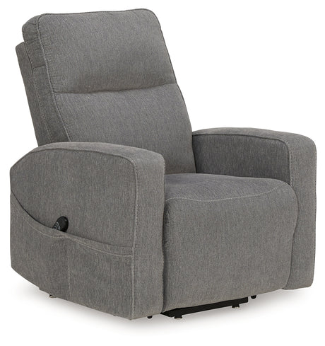 Starganza Gray Power Lift Recliner from Ashley - Luna Furniture