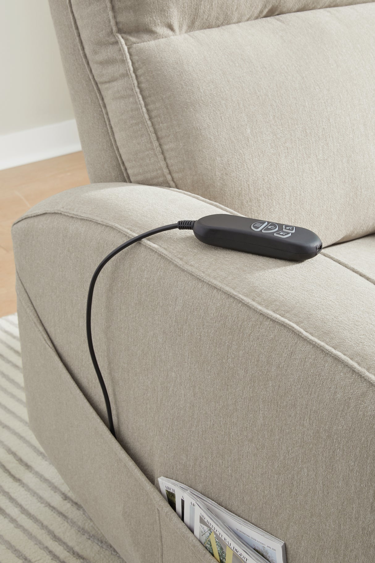 Starganza Smoke Power Lift Recliner from Ashley - Luna Furniture