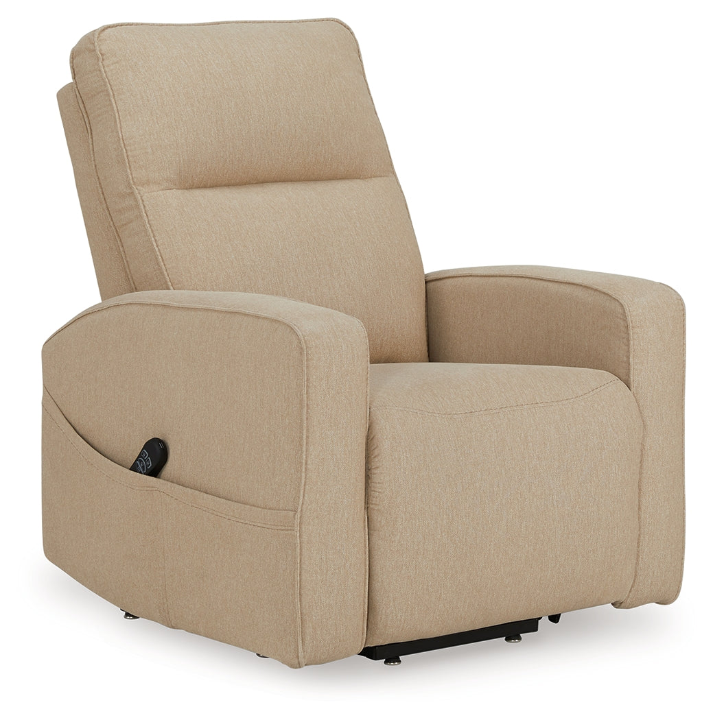 Ashley Starganza Taupe Power Lift Recliner - Luna Furniture