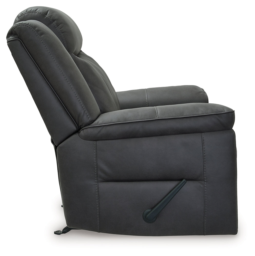 Status Check Shadow Recliner from Ashley - Luna Furniture