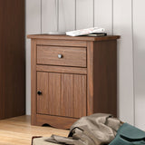 Stavros Mahogany Nightstand from Furniture of America - Luna Furniture