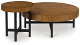 Steenlage Brown/Black Table (Set of 2) from Ashley - Luna Furniture