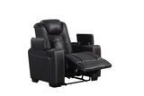 Stefano Black 3-Piece Reclining Living Room Set from Happy Homes - Luna Furniture