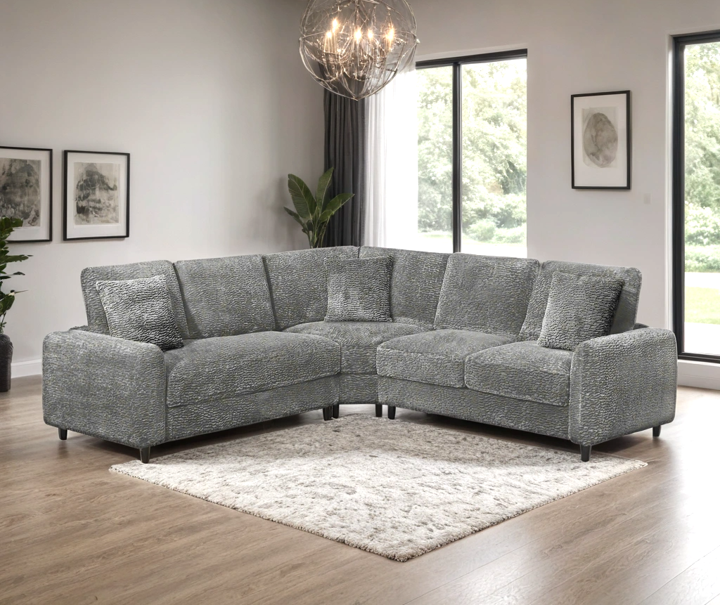 Stella Gray Sectional from Happy Homes - Luna Furniture