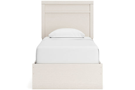 Stelsie White Twin Panel Bed from Ashley - Luna Furniture