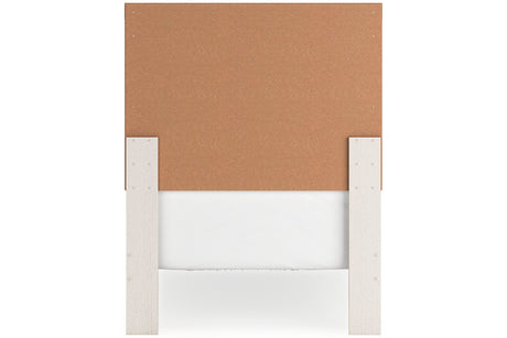 Stelsie White Twin Panel Bed from Ashley - Luna Furniture