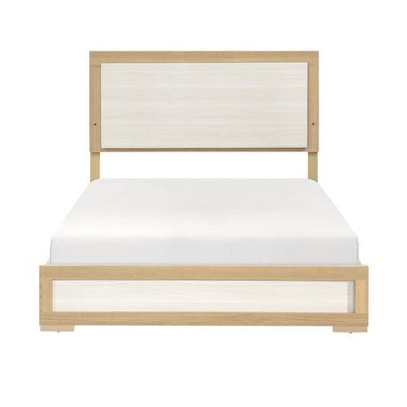 Sterling Natural/White LED Full Bed from Homelegance - Luna Furniture