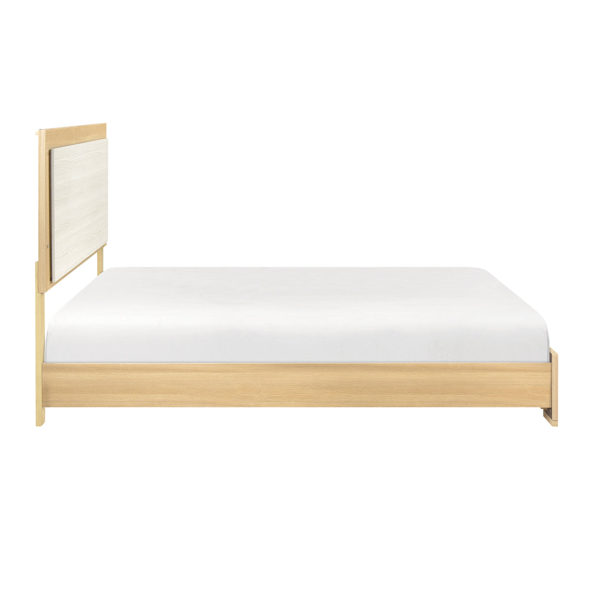 Sterling Natural/White LED Full Bed from Homelegance - Luna Furniture