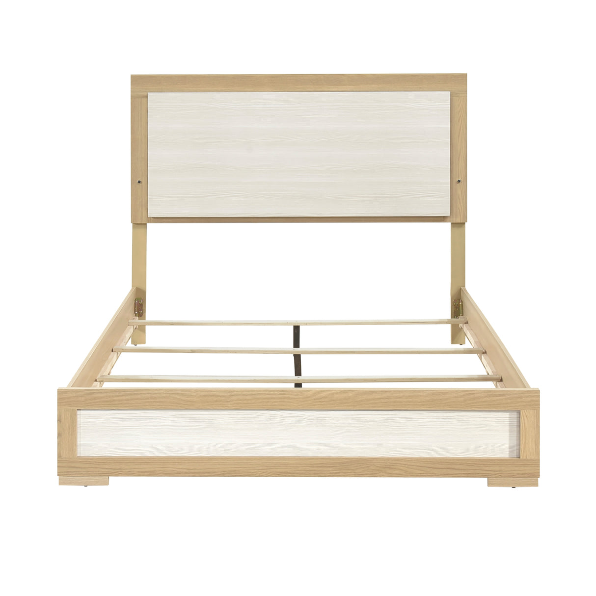 Sterling Natural/White LED King Bed from Homelegance - Luna Furniture