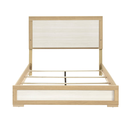 Sterling Natural/White LED King Bed from Homelegance - Luna Furniture