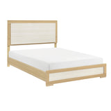 Sterling Natural/White LED Queen Bed from Homelegance - Luna Furniture