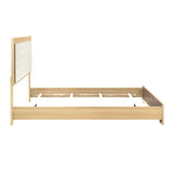 Sterling Natural/White LED Queen Bed from Homelegance - Luna Furniture