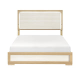 Sterling Natural/White LED Queen Bed from Homelegance - Luna Furniture