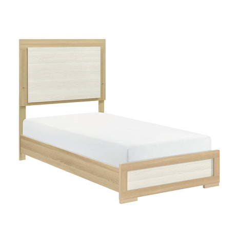 Sterling Natural/White LED Youth Bedroom Set from Homelegance - Luna Furniture