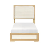 Sterling Natural/White LED Twin Bed from Homelegance - Luna Furniture