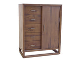 Lofton Distressed Mocha Gentleman's Chest from Steve Silver - Luna Furniture