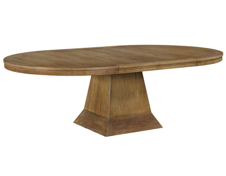 Vaughn 5-Piece 60-96″ w/2-18 Leaves Dining Set, Driftwood & Black Finish from Steve Silver - Luna Furniture