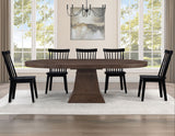 Vaughn 60-96″ Table with 2-18″ Leaves, Coffee Finish from Steve Silver - Luna Furniture