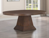 Vaughn 5-Piece 60-96″ w/2-18 Leaves Dining Set, Coffee & Black Finish from Steve Silver - Luna Furniture