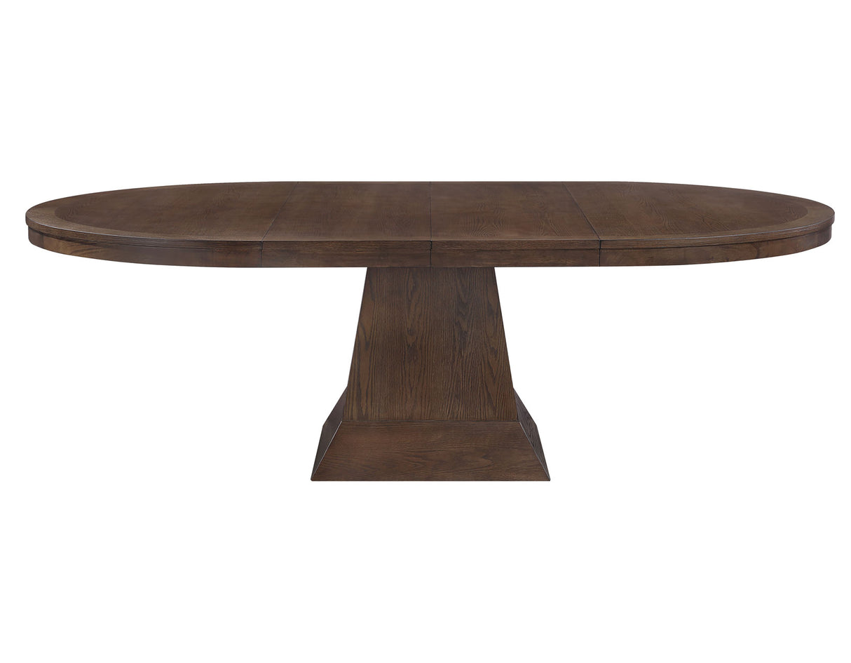 Vaughn 60-96″ Table with 2-18″ Leaves, Coffee Finish from Steve Silver - Luna Furniture