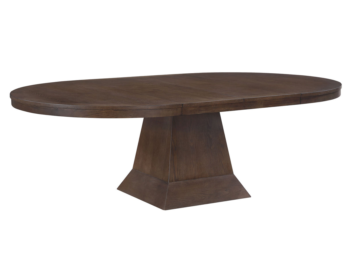 Vaughn 60-96″ Table with 2-18″ Leaves, Coffee Finish from Steve Silver - Luna Furniture