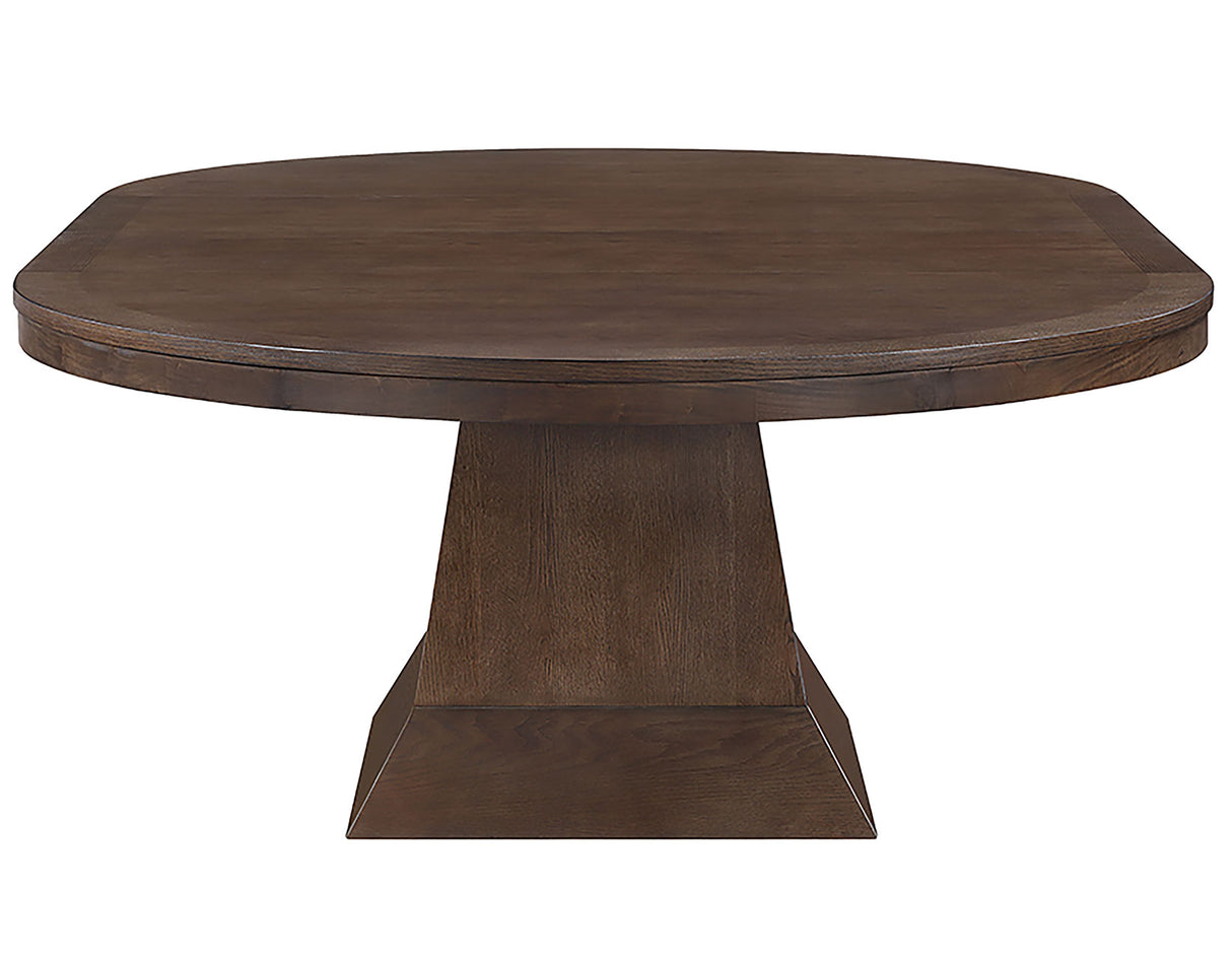 Vaughn 60-96″ Table with 2-18″ Leaves, Coffee Finish from Steve Silver - Luna Furniture