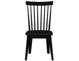 Vaughn 5-Piece 60-96″ w/2-18 Leaves Dining Set, Coffee & Black Finish from Steve Silver - Luna Furniture