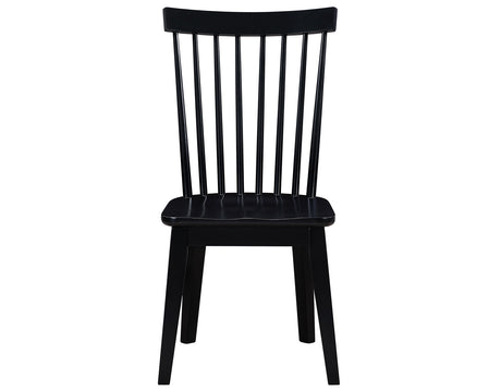 Vaughn 5-Piece 60-96″ w/2-18 Leaves Dining Set, Coffee & Black Finish from Steve Silver - Luna Furniture