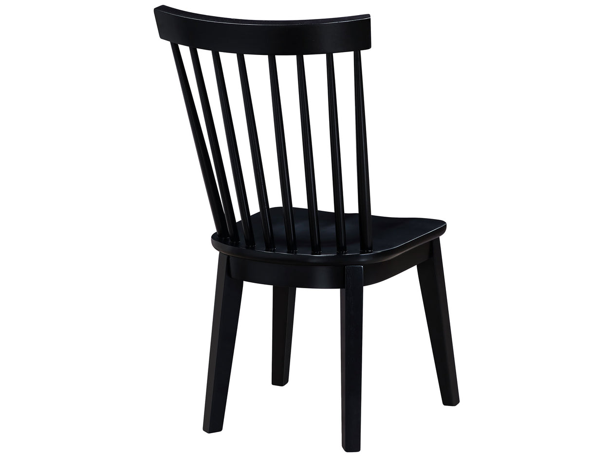Vaughn 5-Piece 60-96″ w/2-18 Leaves Dining Set, Coffee & Black Finish from Steve Silver - Luna Furniture