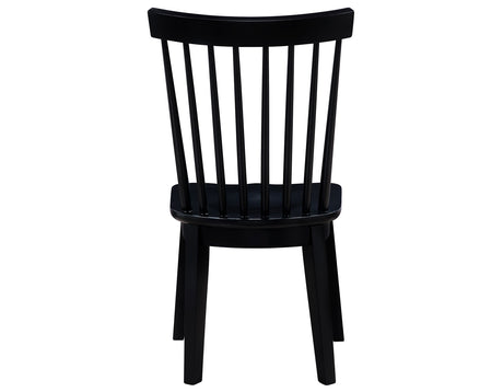 Vaughn 5-Piece 60-96″ w/2-18 Leaves Dining Set, Coffee & Black Finish from Steve Silver - Luna Furniture