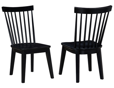 Vaughn 5-Piece 60-96″ w/2-18 Leaves Dining Set, Driftwood & Black Finish from Steve Silver - Luna Furniture