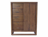 Lofton Distressed Mocha Gentleman's Chest from Steve Silver - Luna Furniture