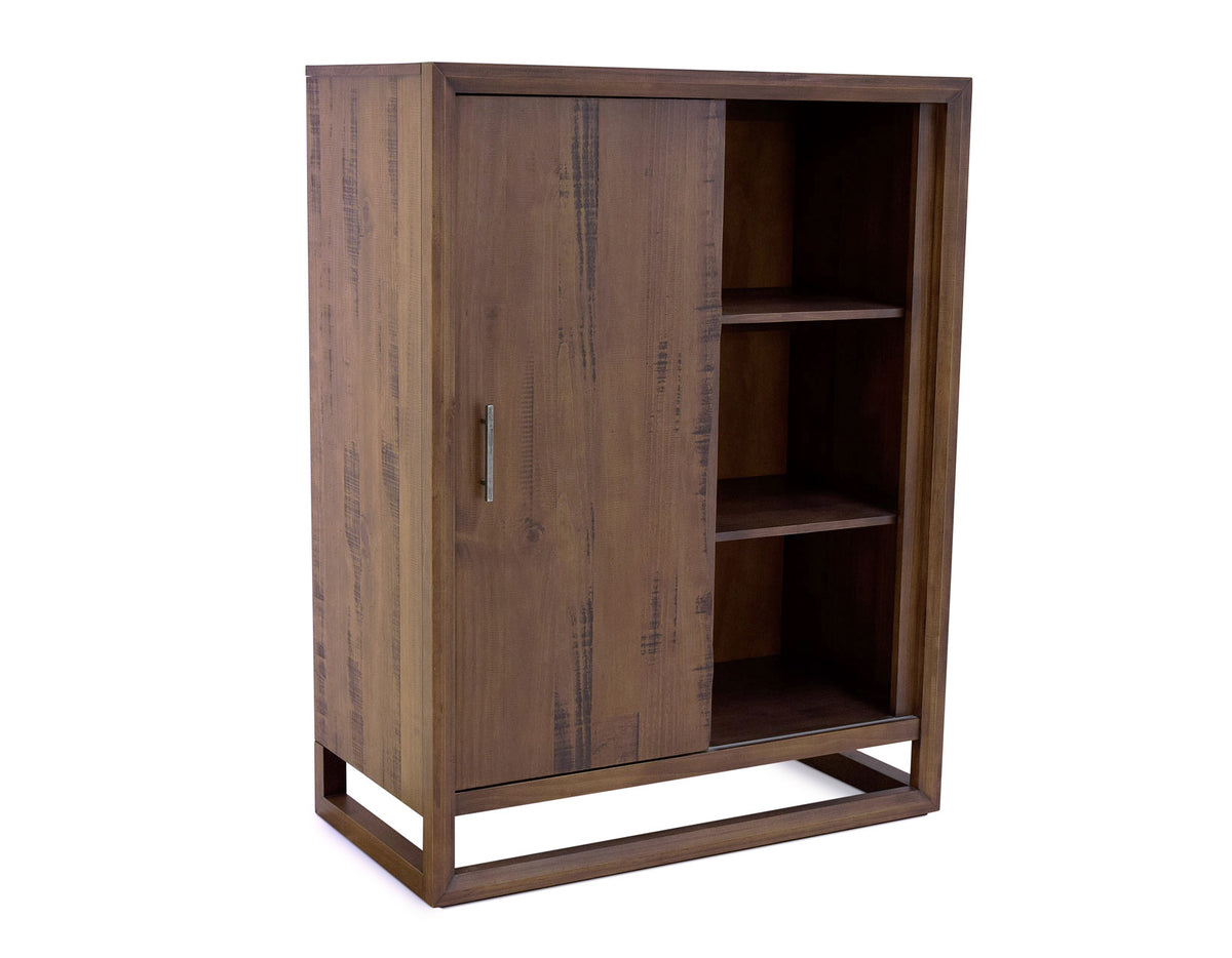 Lofton Distressed Mocha Gentleman's Chest from Steve Silver - Luna Furniture