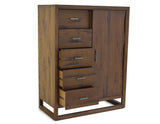 Lofton Distressed Mocha Gentleman's Chest from Steve Silver - Luna Furniture