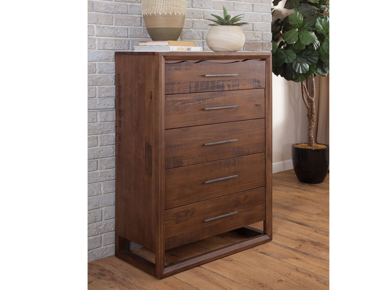 Lofton Brown 5-Drawer Chest