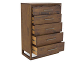 Lofton Brown 5-Drawer Chest