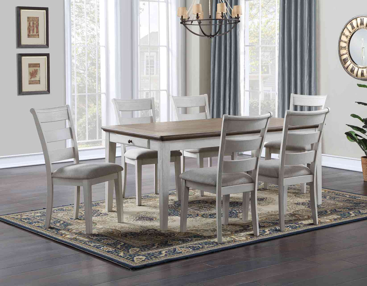 Pendleton Ivory/Honey Oak 72-inch Dining Table from Steve Silver - Luna Furniture