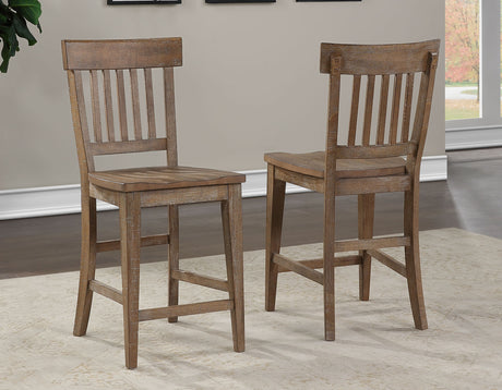 Riverdale Driftwood 5-Piece Counter Set(Counter Table & 4 Chairs) from Steve Silver - Luna Furniture