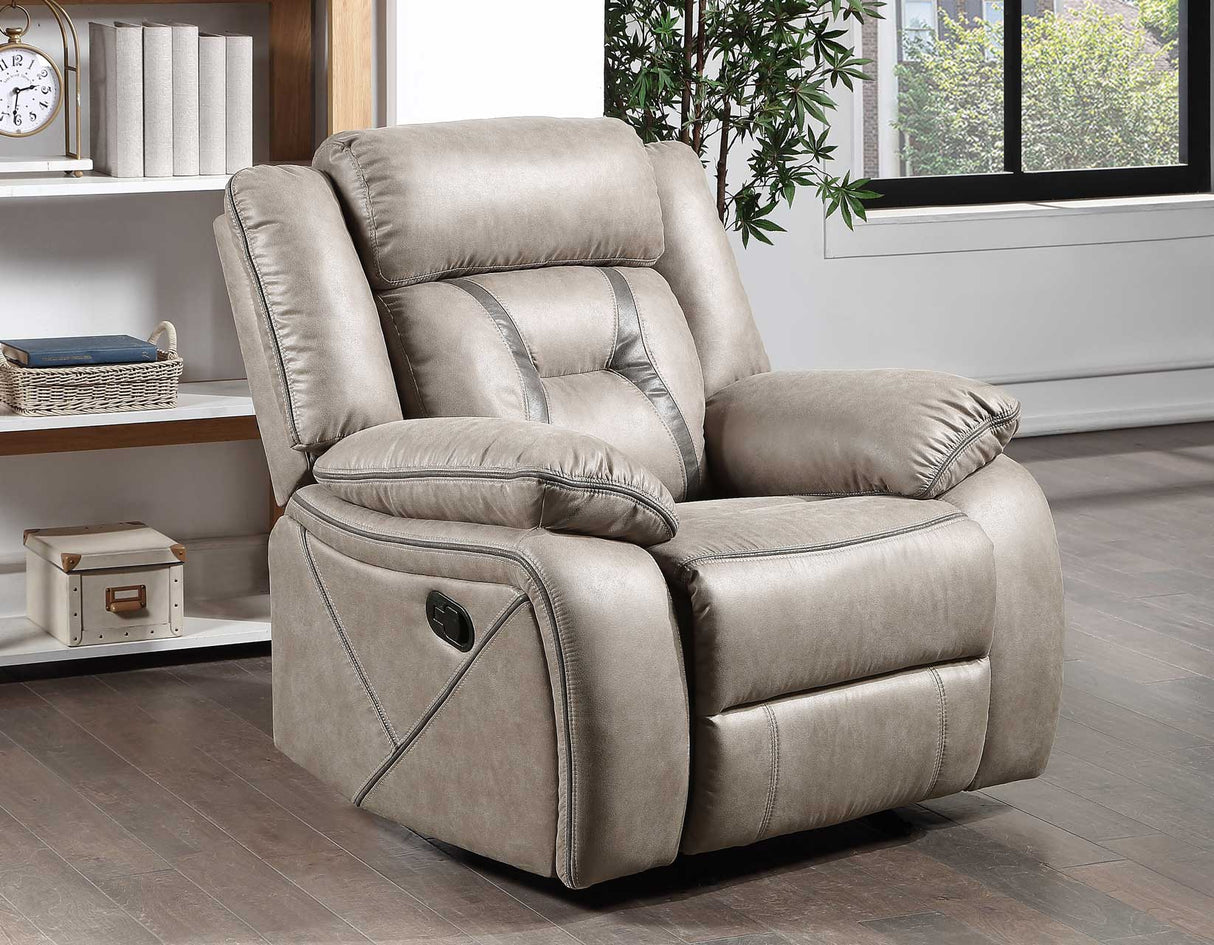 Tyson Gray Glider Recliner Chair from Steve Silver - Luna Furniture