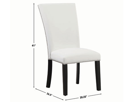 Artemis White Vegan Leather Side Chair, Set of 2 from Steve Silver - Luna Furniture