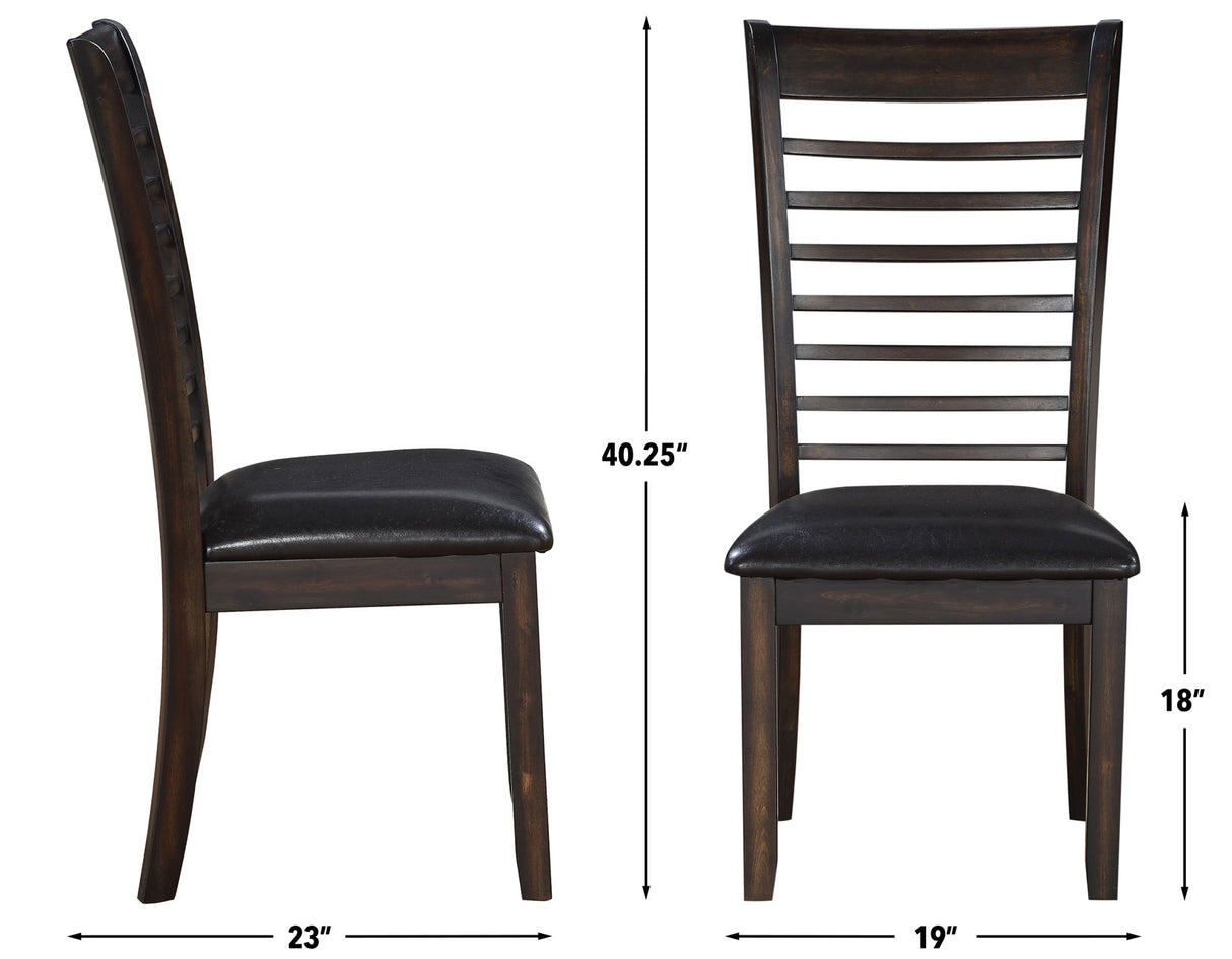 Ally Side Chair, Antique Charcoal, Set of 2 from Steve Silver - Luna Furniture