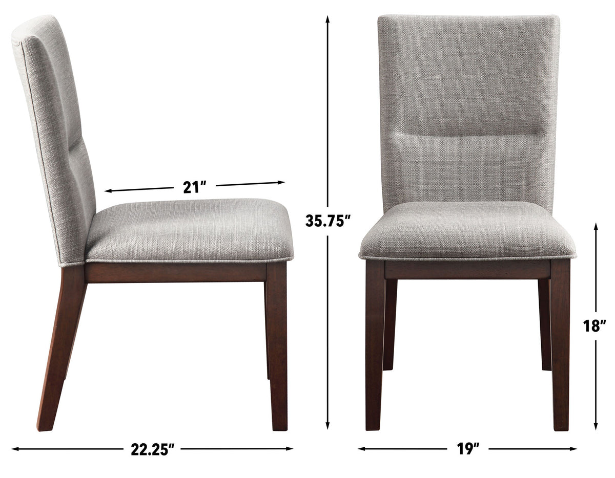 Amalie Side Chair, Camel Linen, Set of 2 from Steve Silver - Luna Furniture