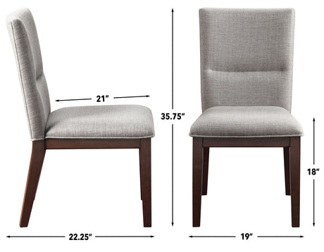 Amalie Side Chair, Camel Linen, Set of 2 from Steve Silver - Luna Furniture