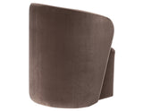 Annie Chocolate Velvet Barrel Chair with Casters, Set of 2 from Steve Silver - Luna Furniture