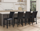 Artemis Black Vegan Leather Counter Height Chair, Set of 2 from Steve Silver - Luna Furniture